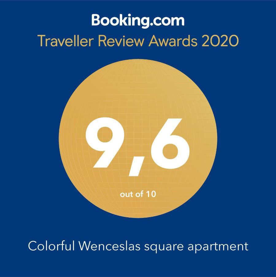 פראג Colorful Wenceslas Square Apartment מראה חיצוני תמונה